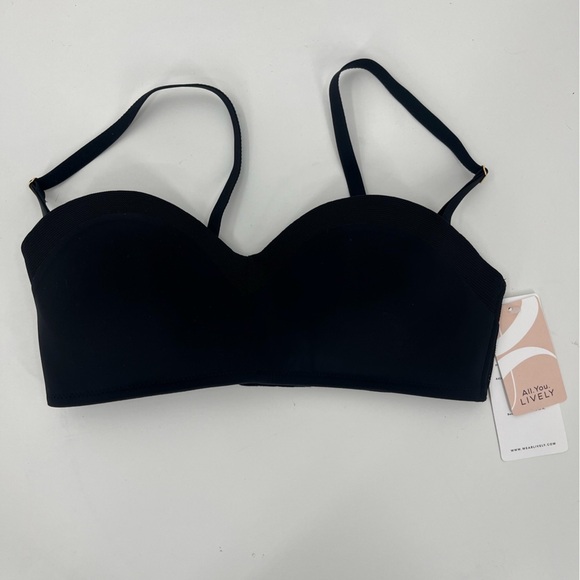 All You. Lively. 36B Black T Shirt Bra NWT - Picture 1 of 8